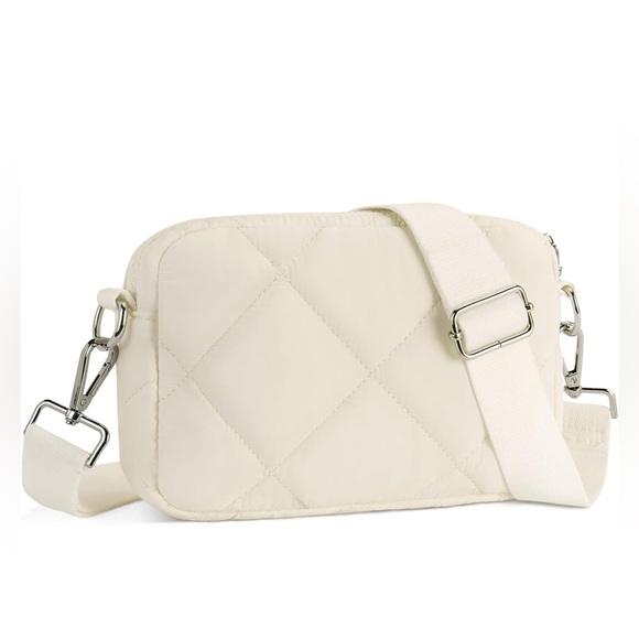 Beige Quilted Crossbody bag. NWOT - Picture 1 of 5
